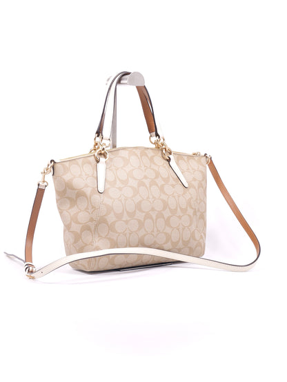 Coach Kelsey Satchel in Signature Canvas with Wristlet