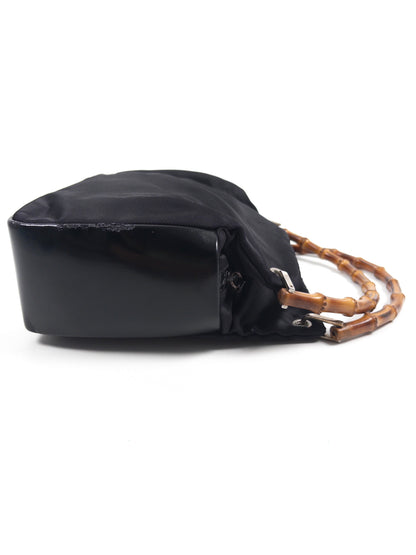 Gucci Nylon Bamboo Handbag