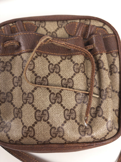 Vintage Gucci GG Supreme Mini Shoulder Bag (PVC & Leather)