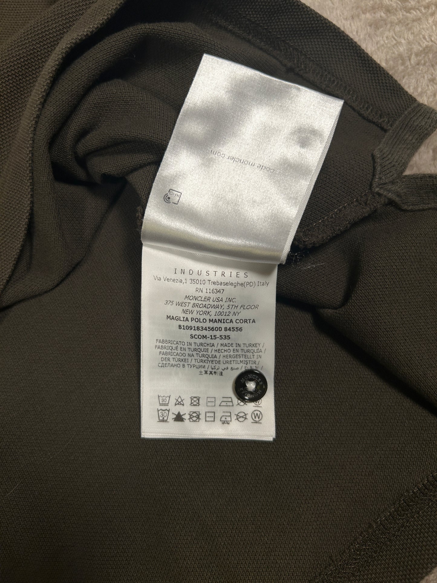 Moncler Tricolour Polo Shirt - (Fits Large)