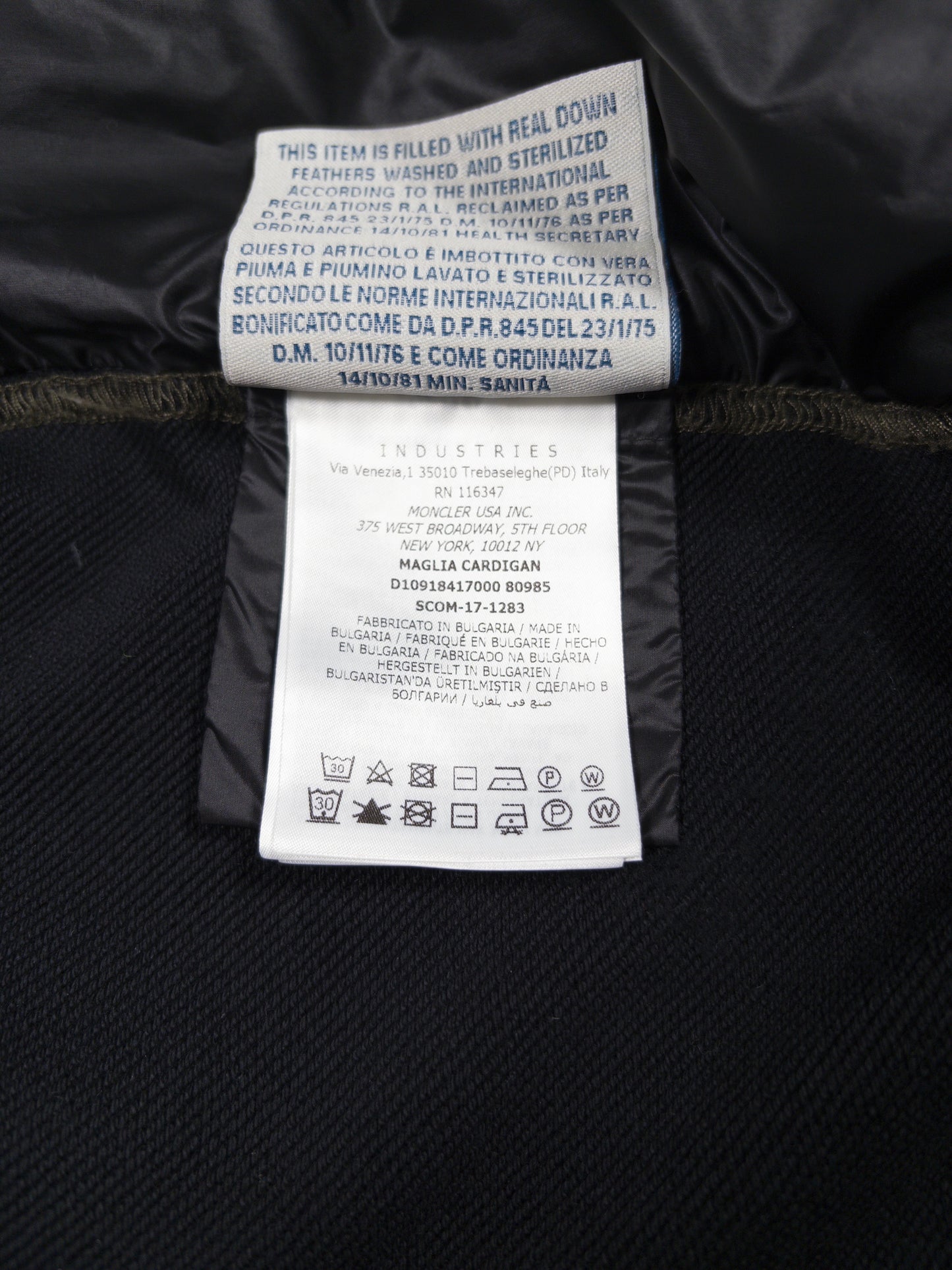 Moncler Down Cardigan (Fits M)