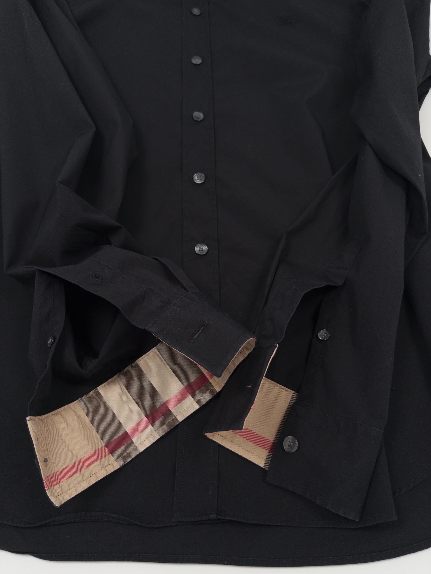 Burberry Check Shirt Black