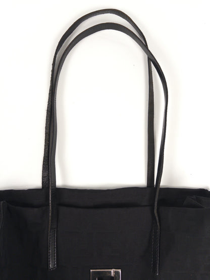 Fendi Zucca Pattern Metal Fittings Tote Bag