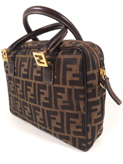 Fendi Zucca FF Top Handbag Vintage