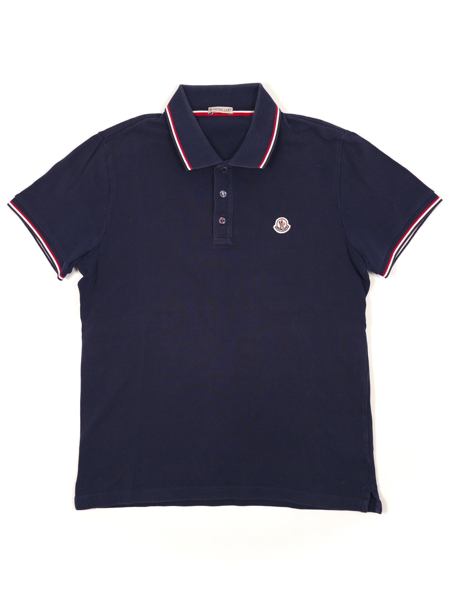 Moncler Polo Shirt Blue (Fits S)