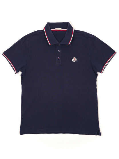 Moncler Polo Shirt Blue (Fits S)