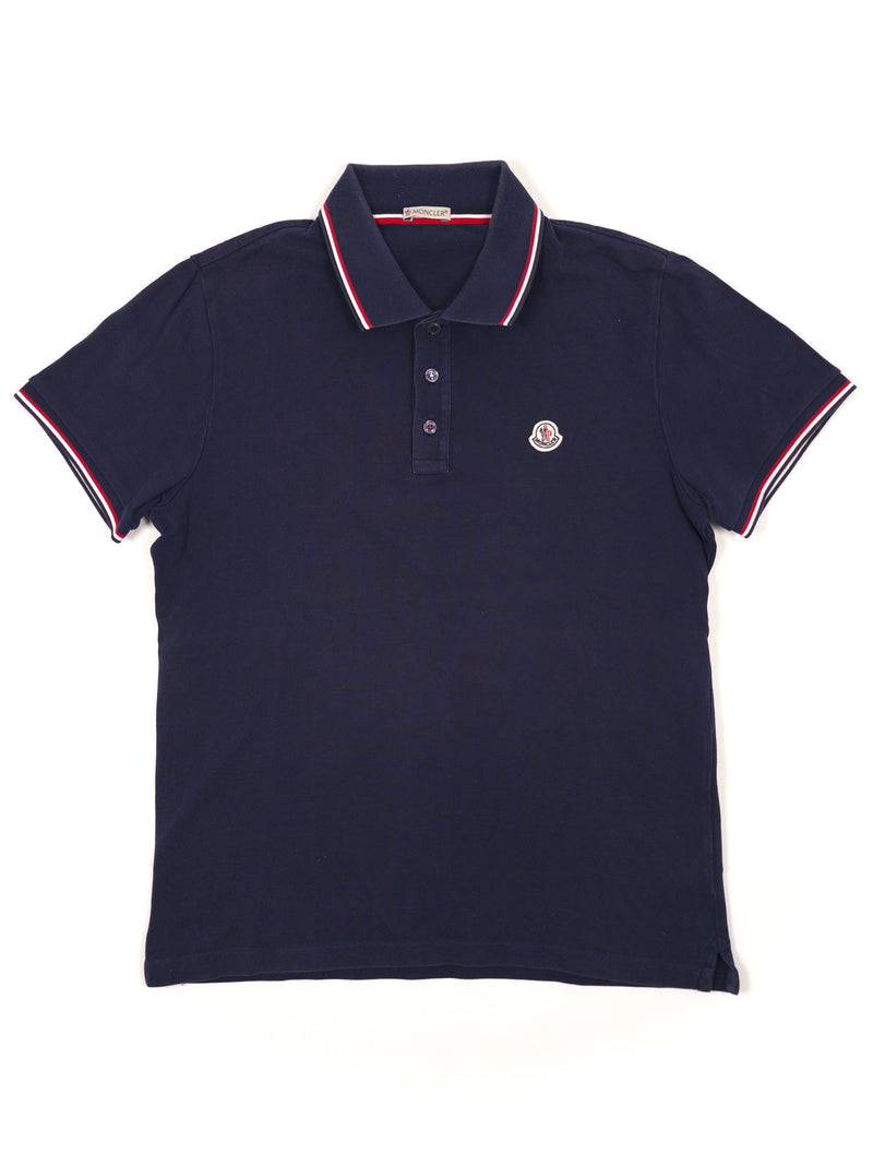 Moncler Polo Shirt Blue (Fits S)