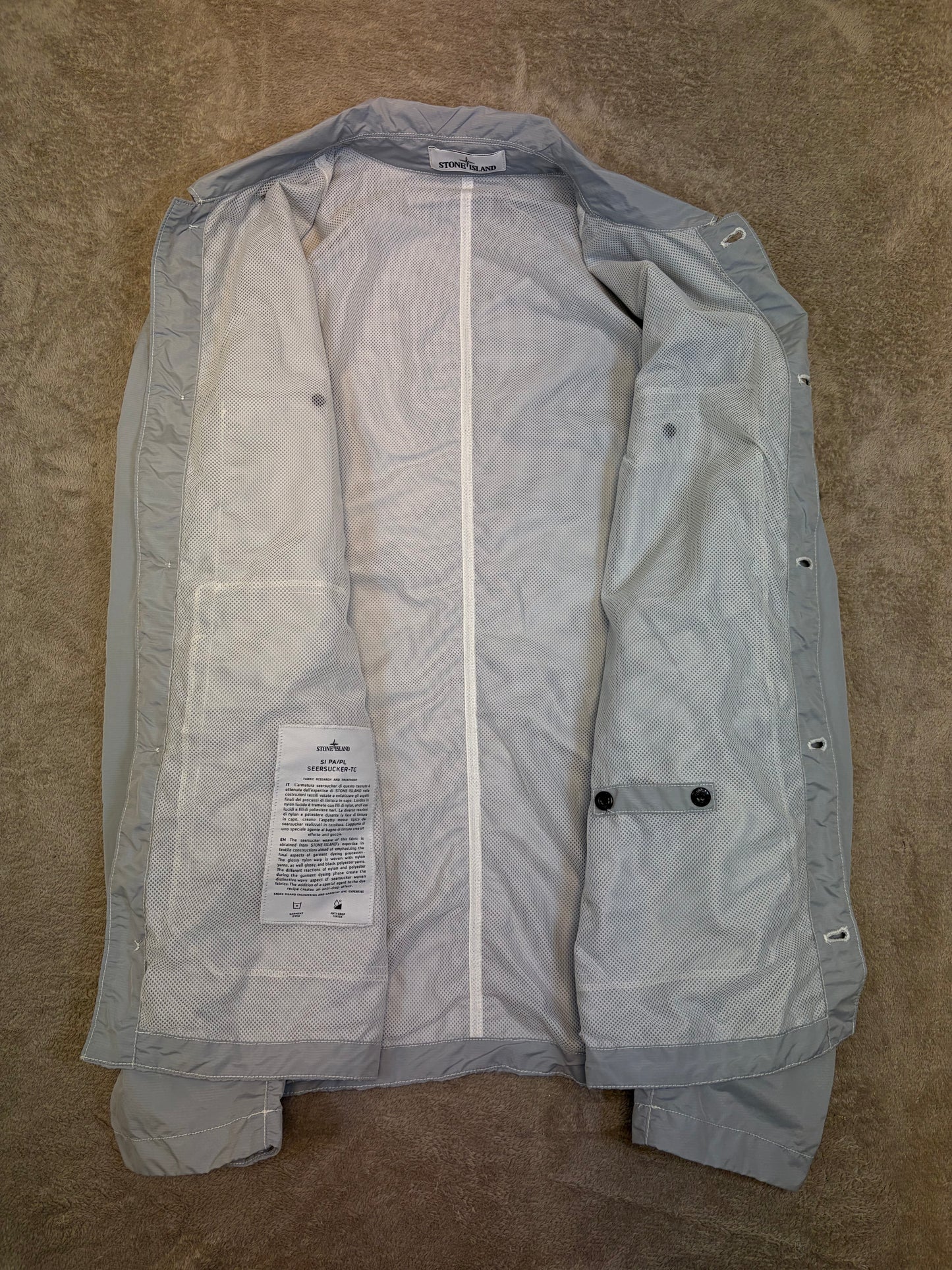 Stone Island Seersucker TC Overshirt