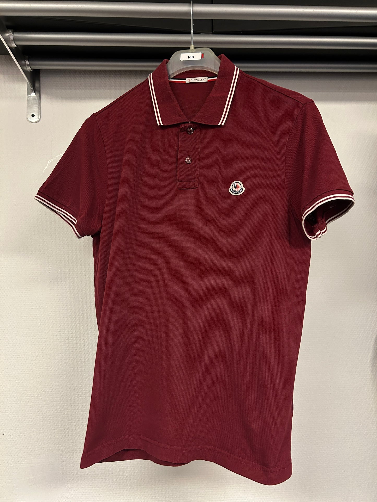 Moncler Striped Sleeve Polo Shirt 168