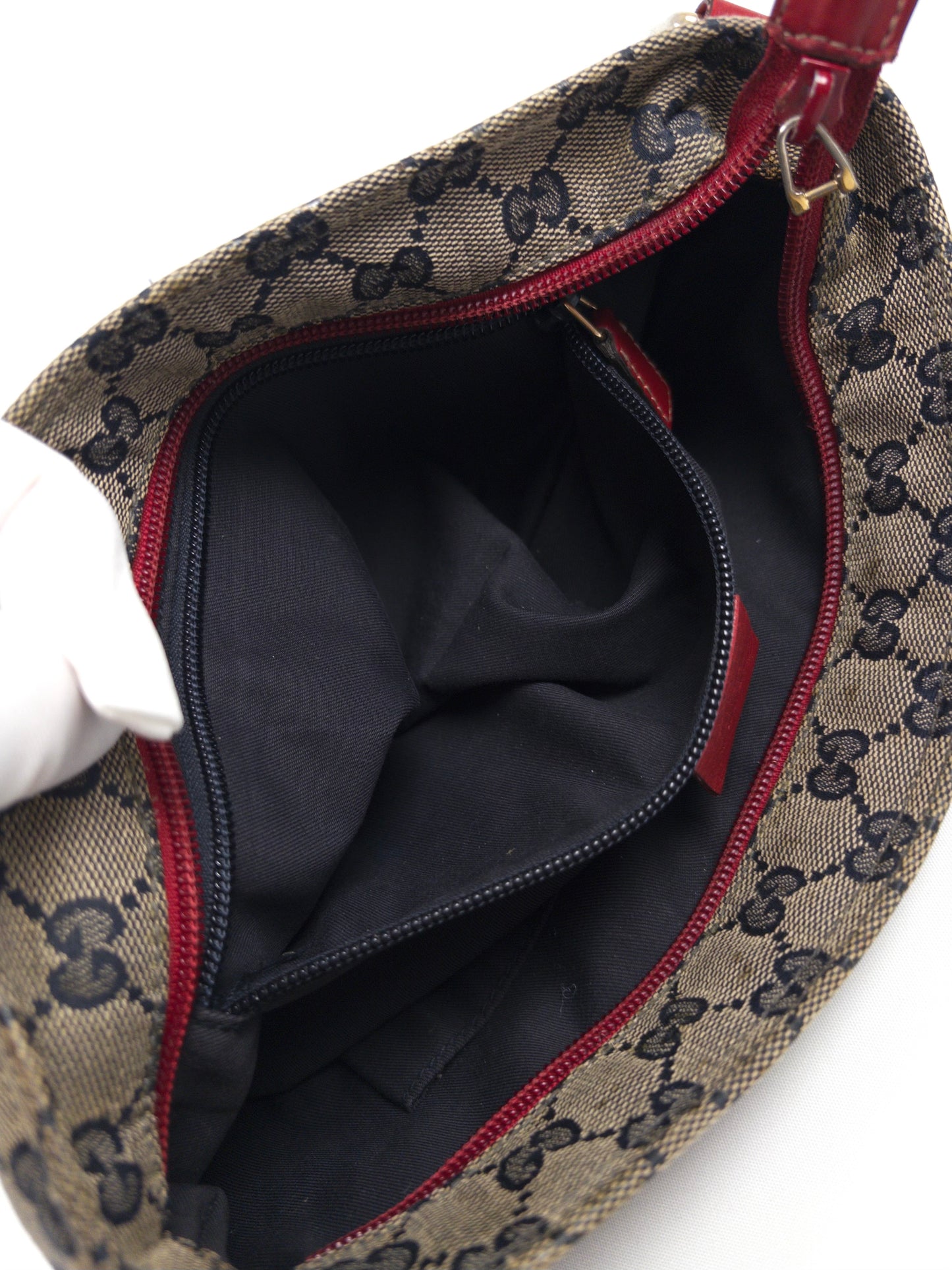 Gucci GG Crystal Sheline Canvas Shoulder Bag