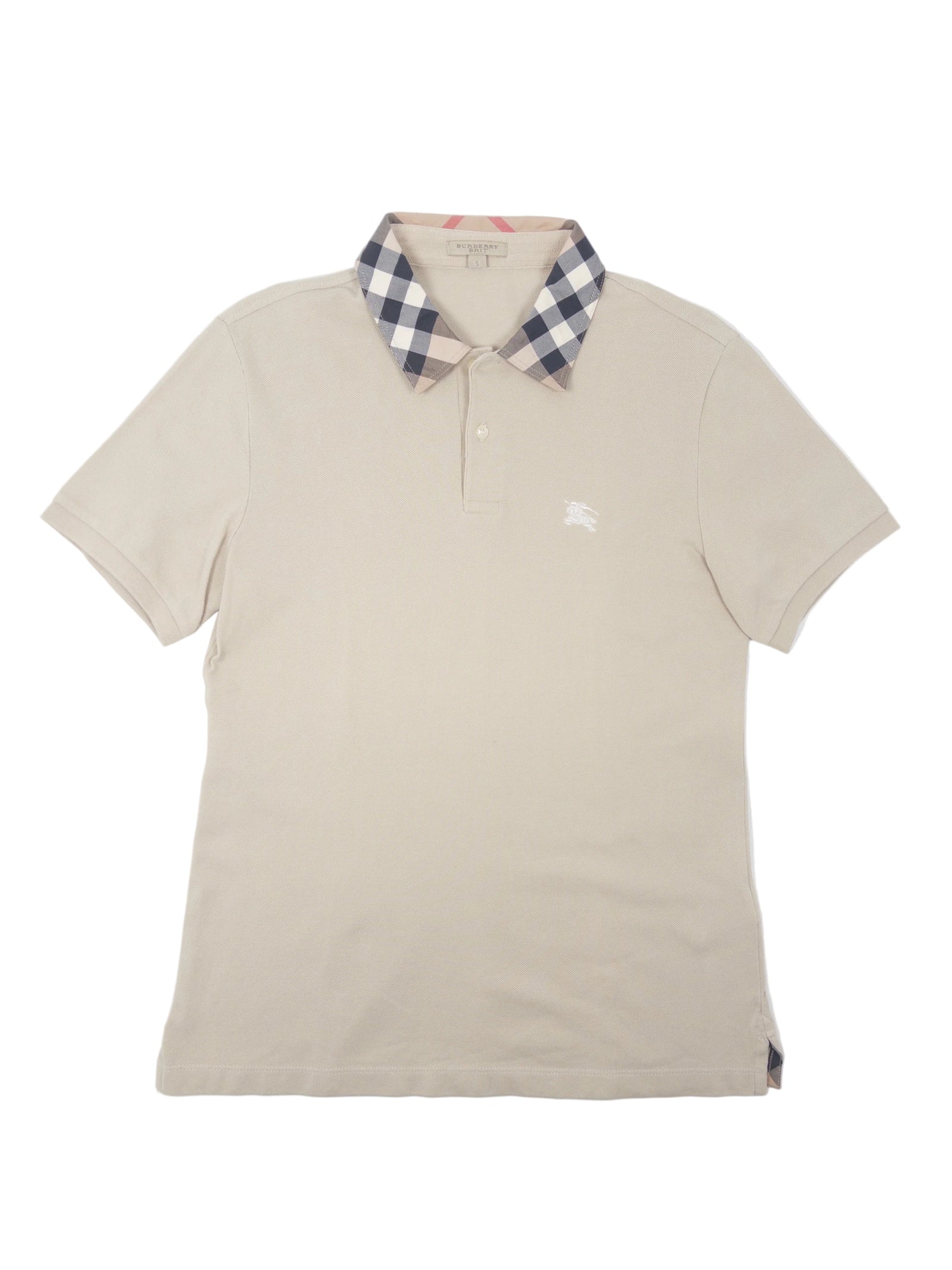 Burberry Check Collar Polo Shirt