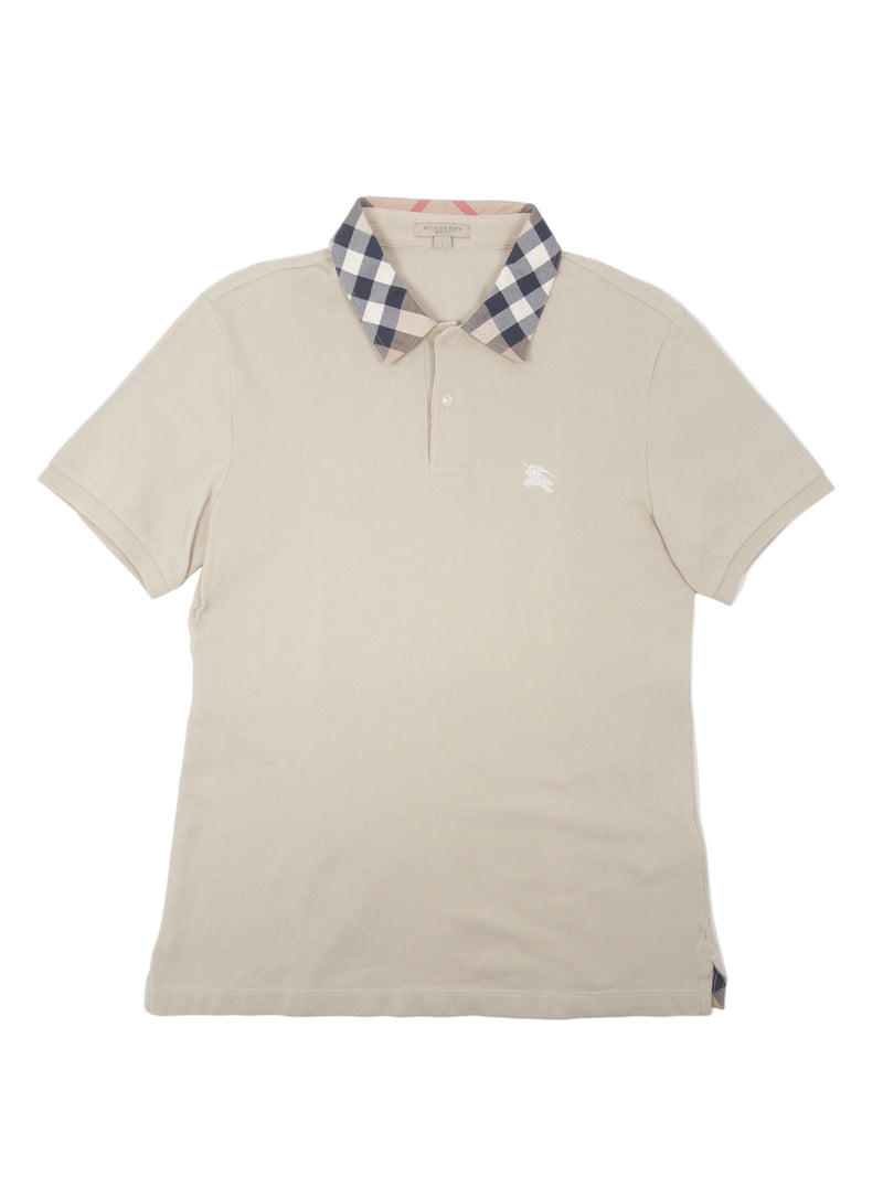 Burberry Check Collar Polo Shirt