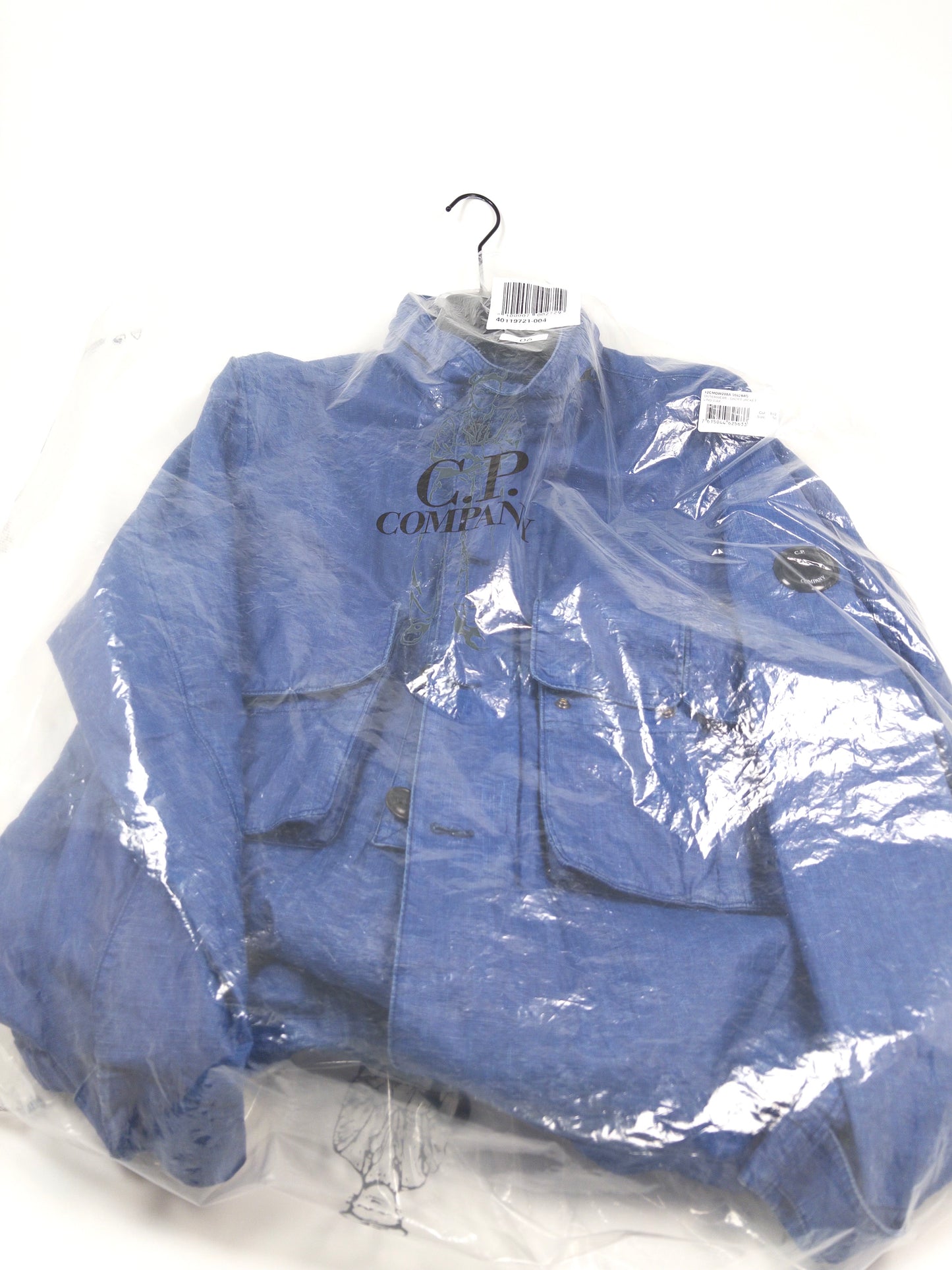 C.P. Company Lino Wax Blue Jacket