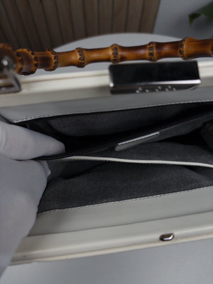 Gucci Bamboo White bag