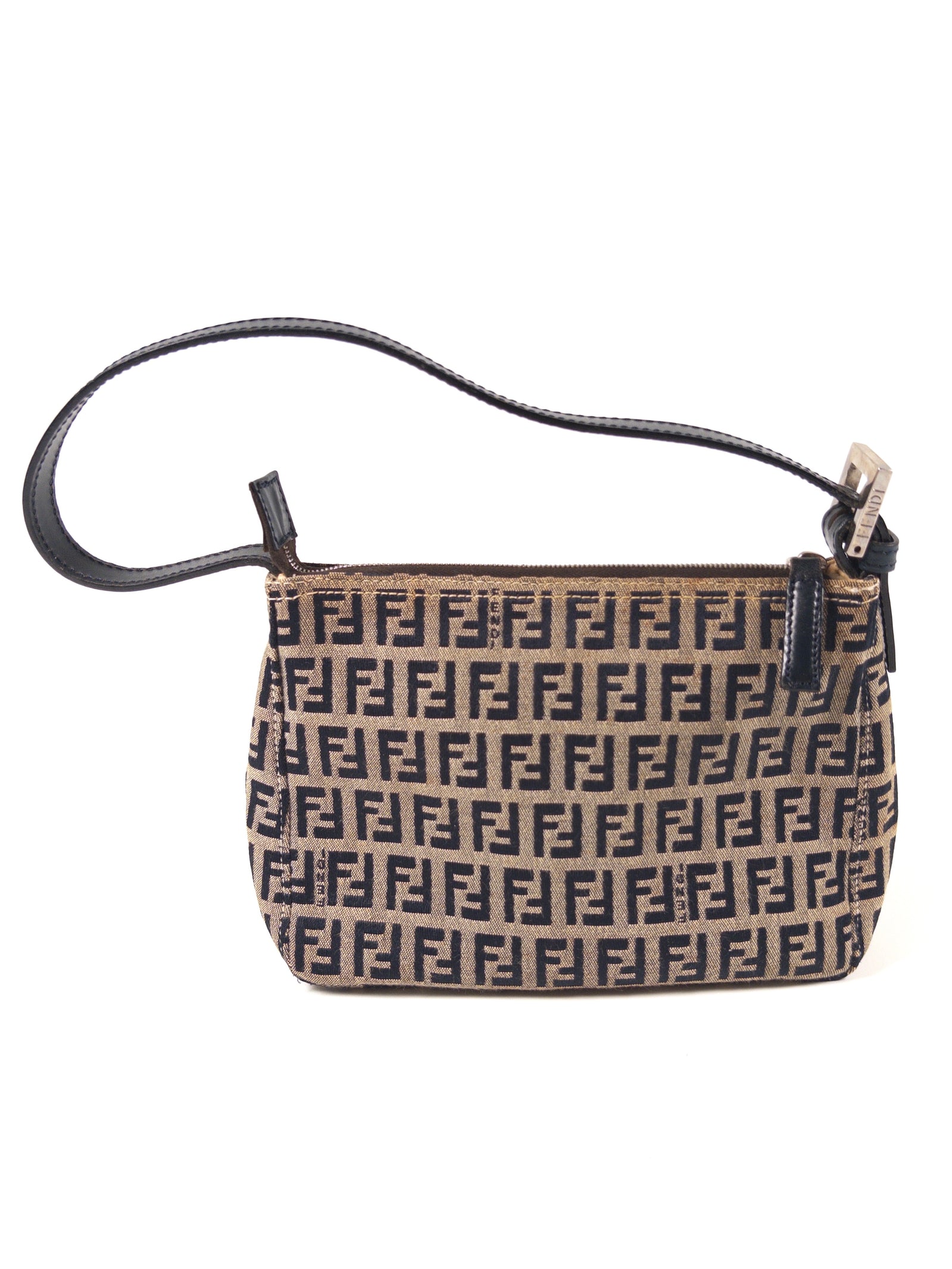 Fendi Zucchino FF Top Handle Bag