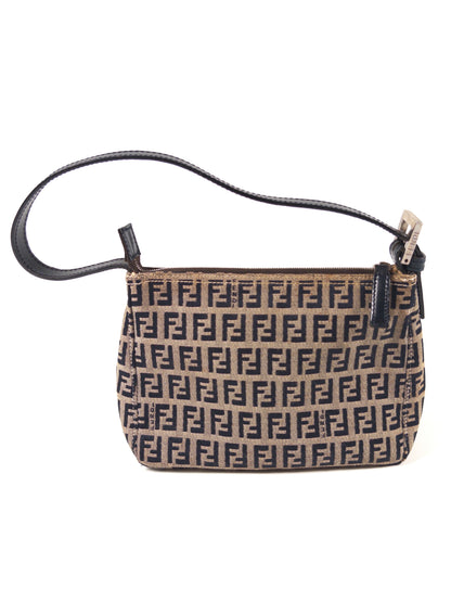 Fendi Zucchino FF Top Handle Bag