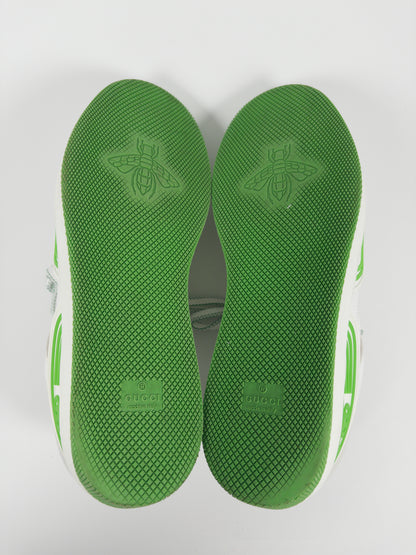 Gucci White & Green GG Sneakers (EU 43.5)