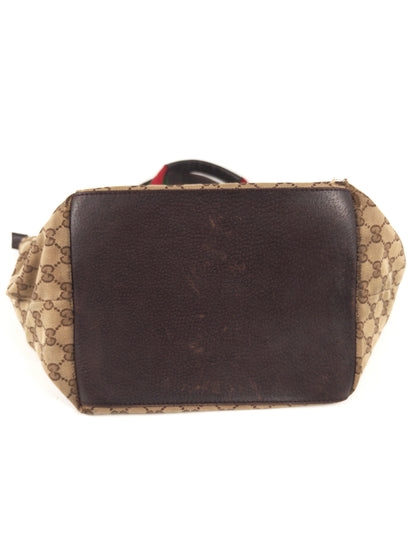 Gucci GG Handbag Sherry Line Web Tote Bag