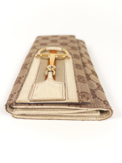 Gucci Horsebit GG Canvas Long Wallet
