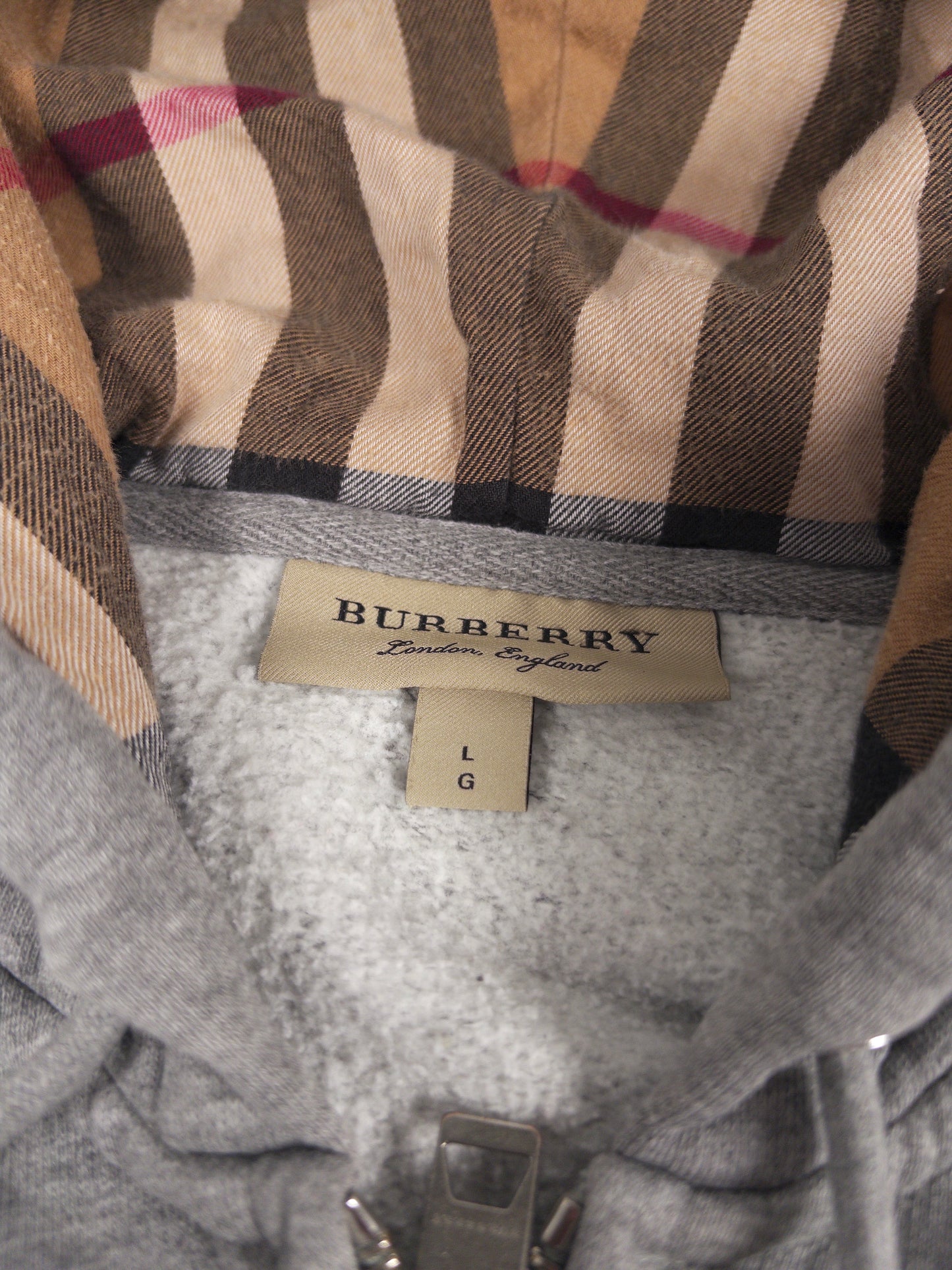 Burberry Check Zip Hoodie