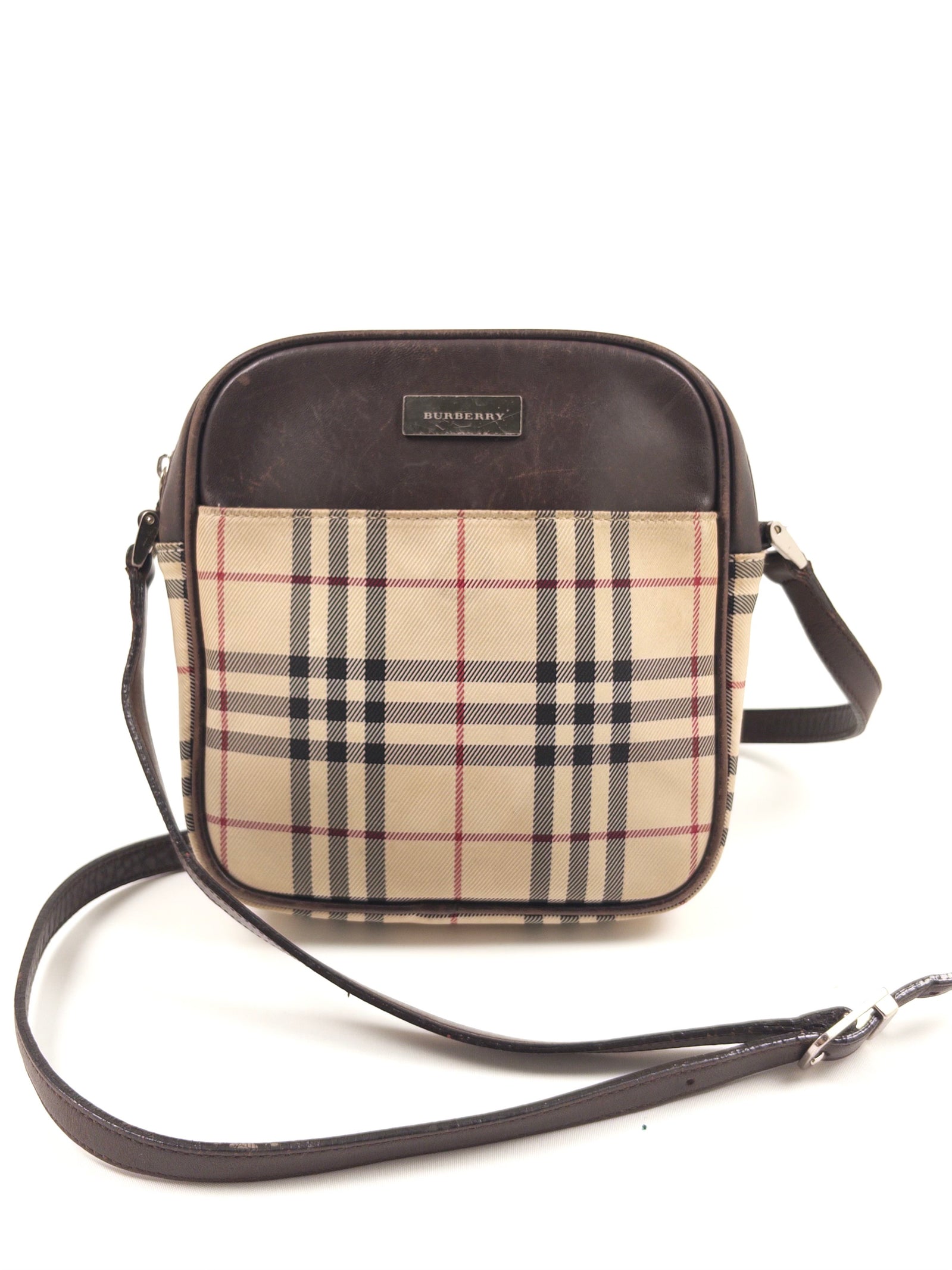 Burberry Beige Check Messenger