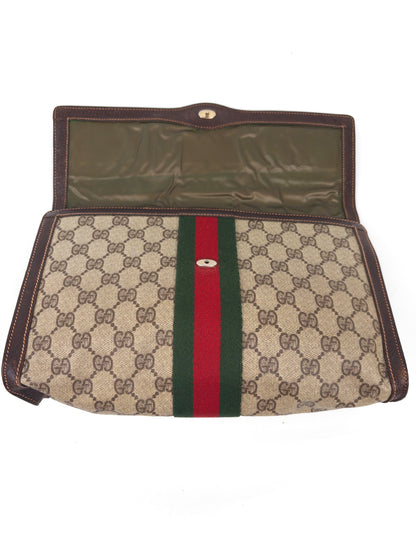 Gucci Sherry Line Supreme Clutch Bag
