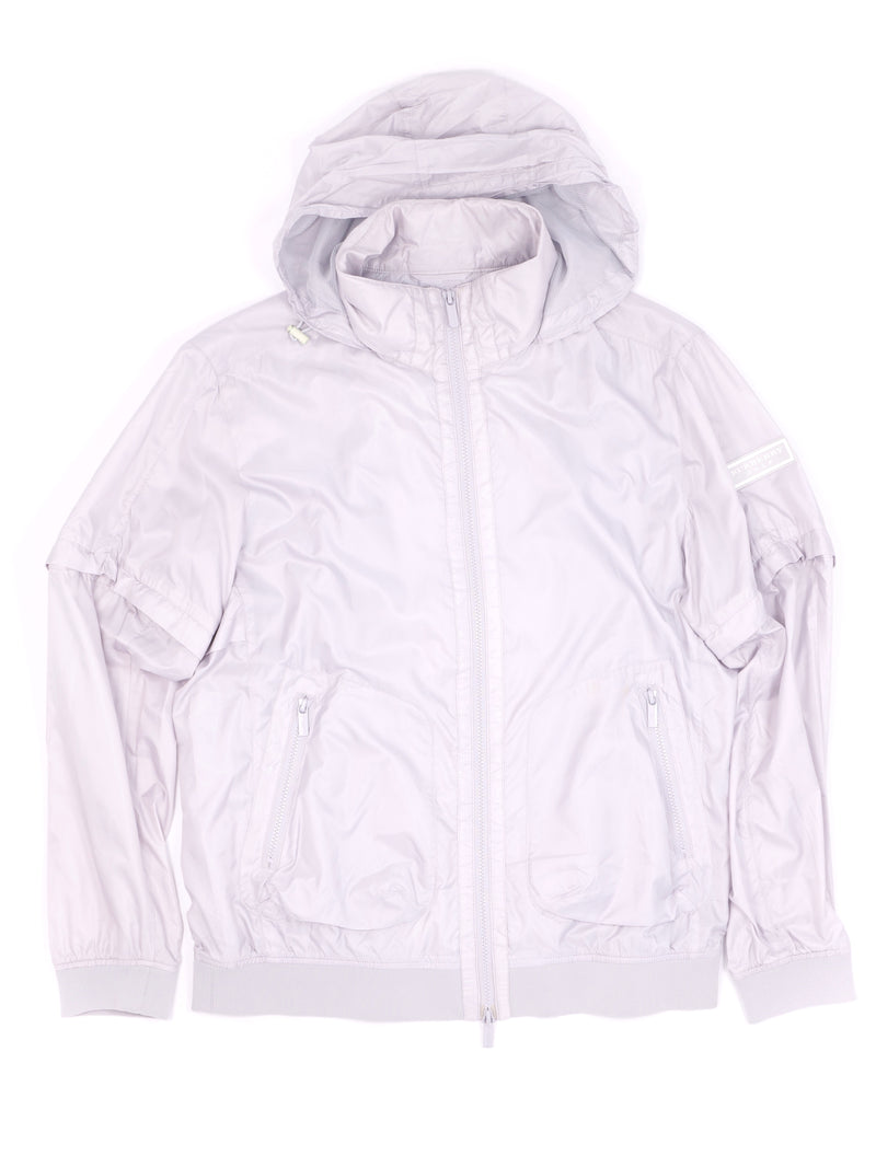 Burberry 2-Way Nylon Windbreaker, Size XL
