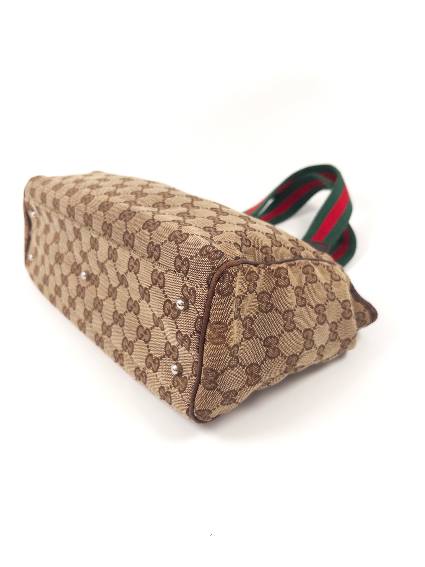 Gucci GG Canvas Sherry Line Tote Bag