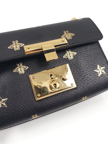 Gucci Padlock Star Bee Chain Bag