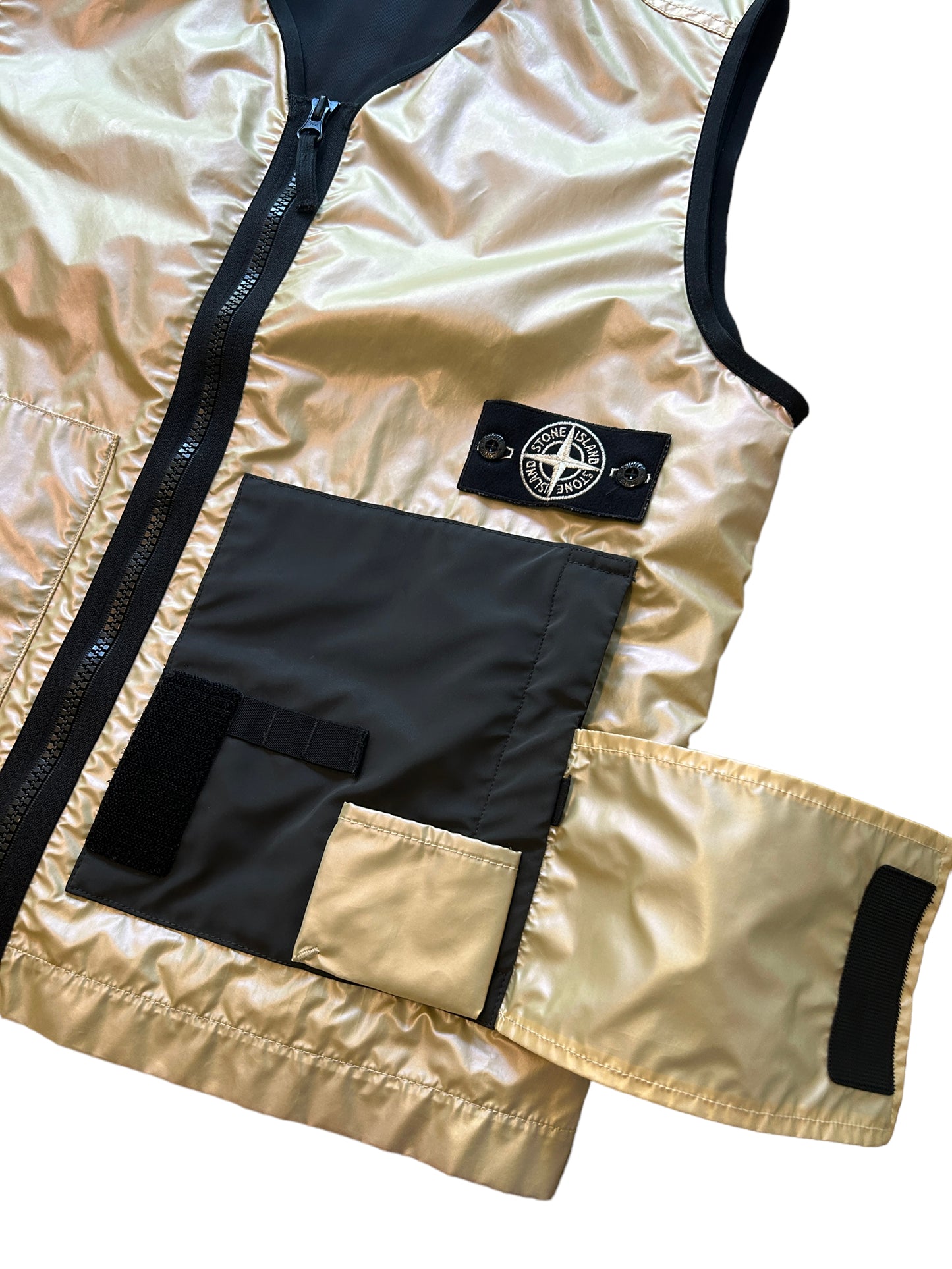 Stone Island Iridescent Coating Tela With Reflex Mat Vest