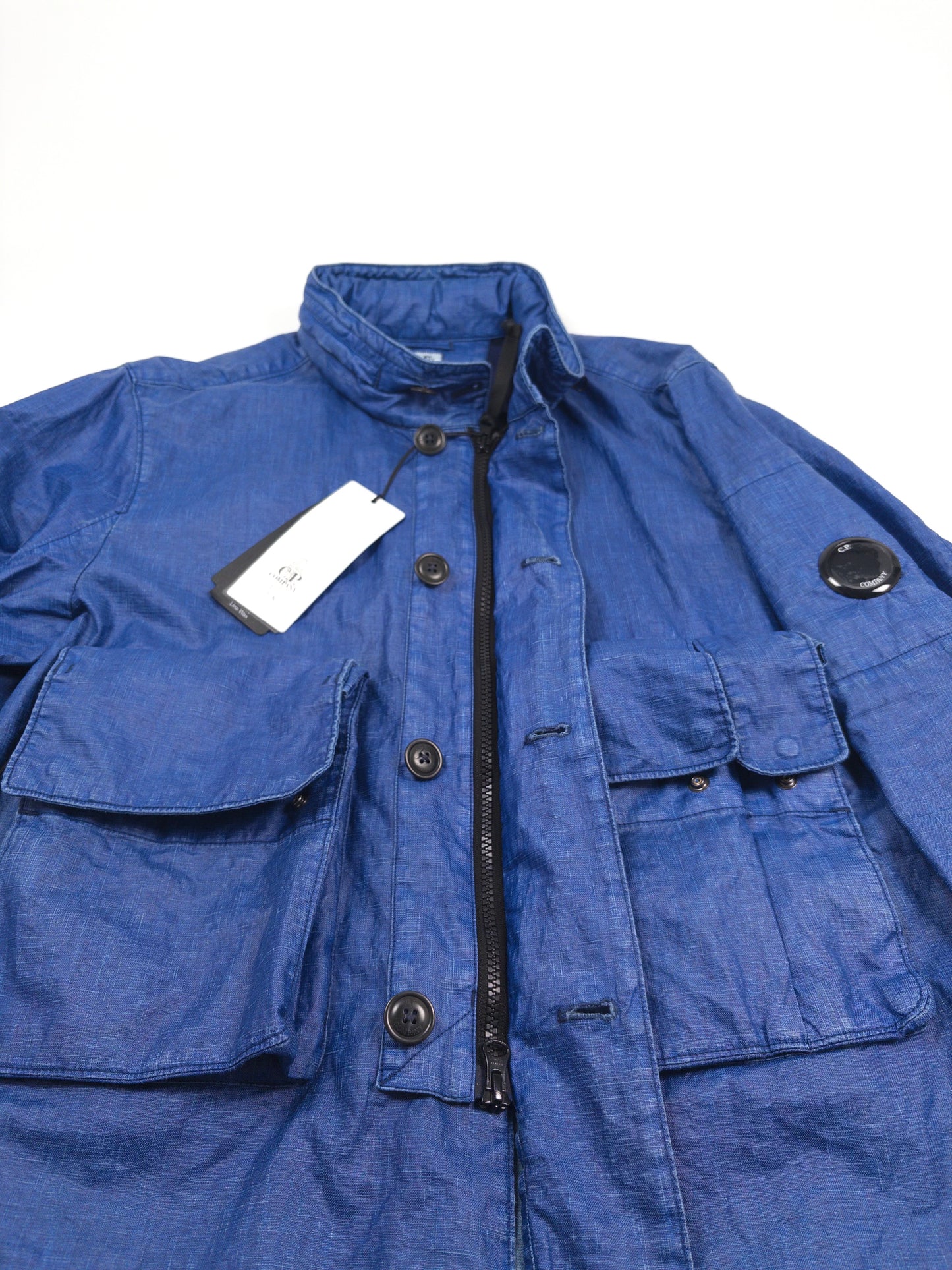 C.P. Company Lino Wax Blue Jacket