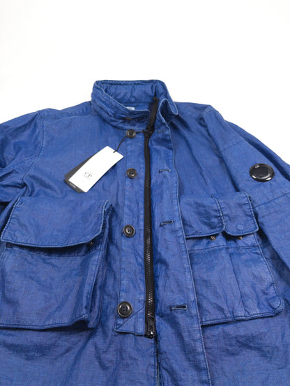 C.P. Company Lino Wax Blue Jacket