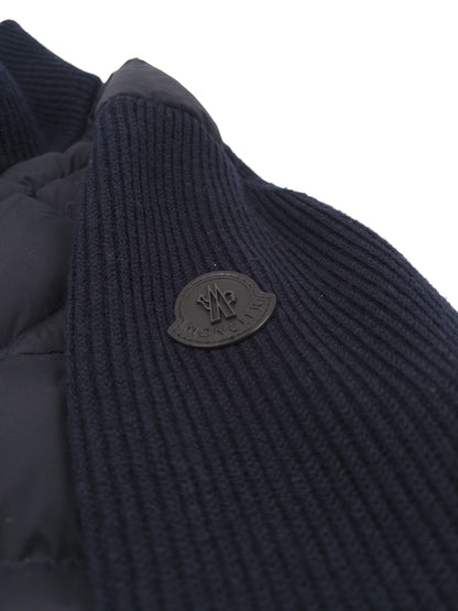 Moncler Down Cardigan - Navy (Fits L)