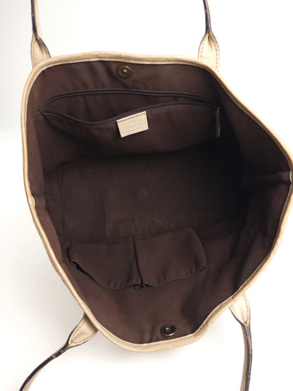 Gucci Brit GG Canvas Tote Bag