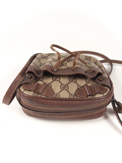 Vintage Gucci GG Supreme Mini Shoulder Bag (PVC & Leather)