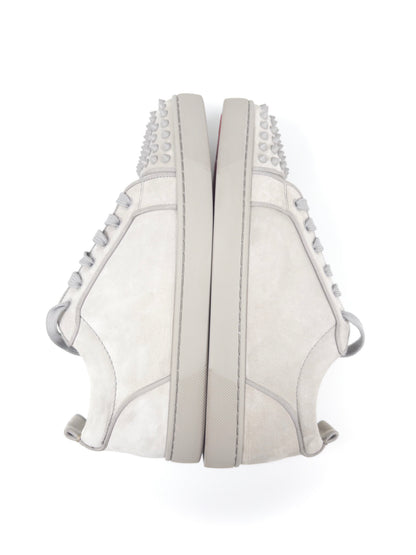 Christian Louboutin Light Grey Spikes Sneakers (Fits EU43)