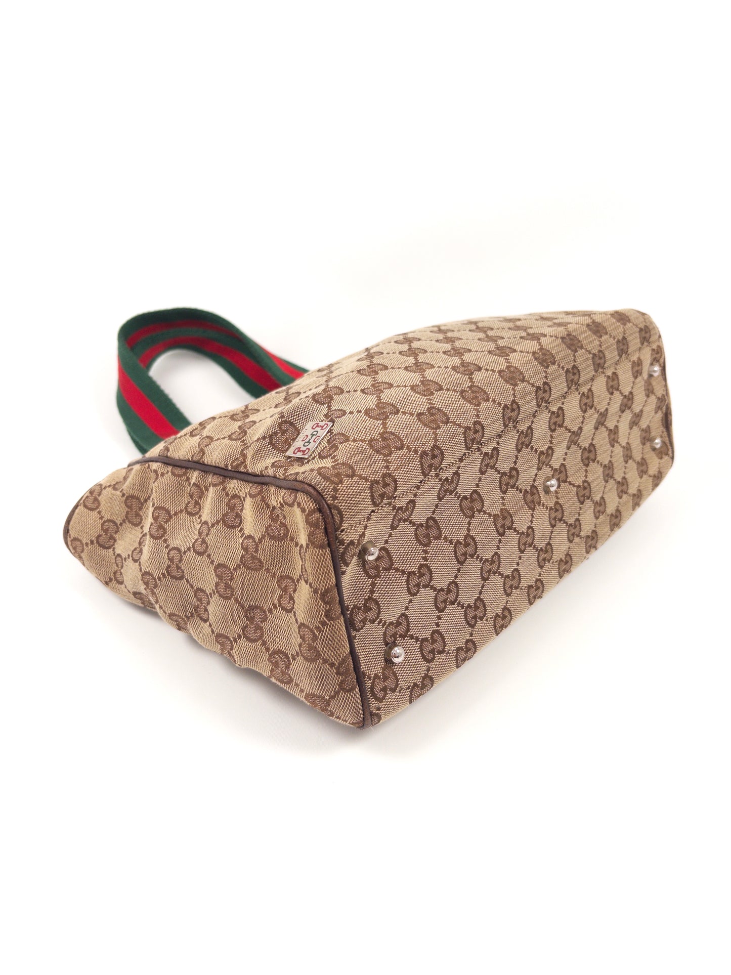 Gucci GG Canvas Sherry Line Tote Bag