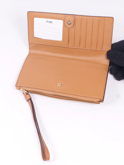 Coach Kelsey Satchel in Signature Canvas with Wristlet