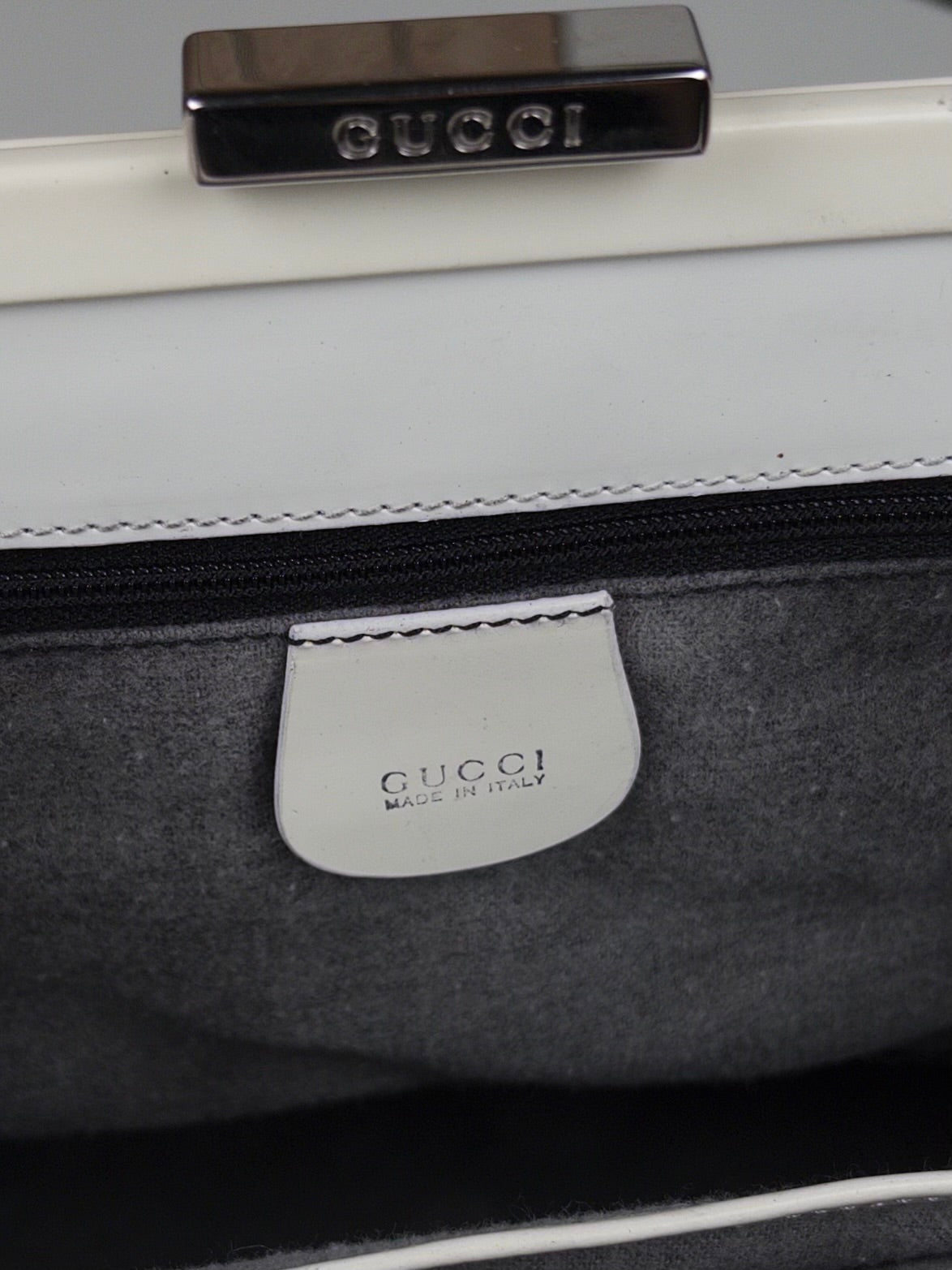 Gucci Bamboo White bag