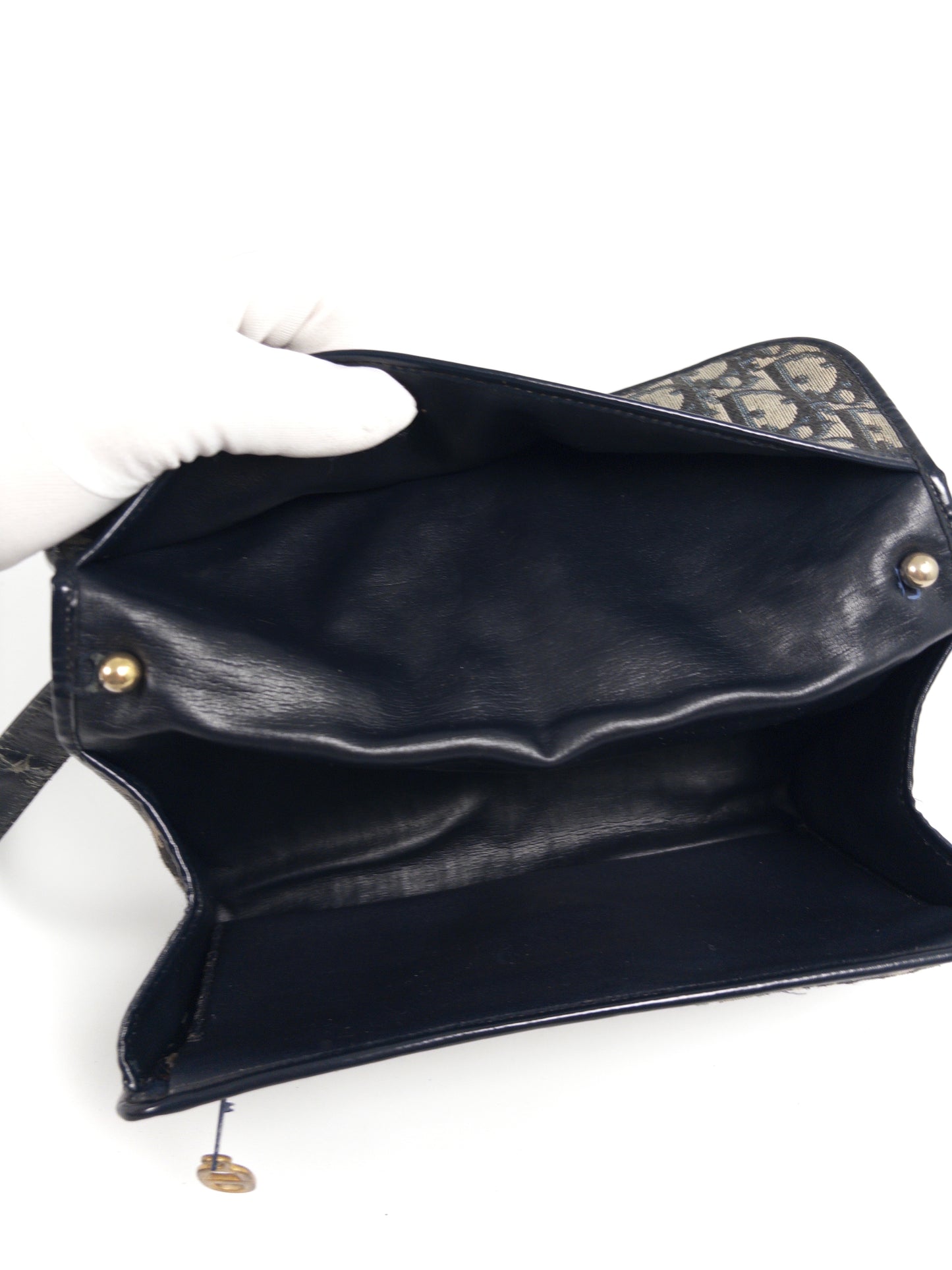 Christian Dior Trotter Canvas Shoulder Bag