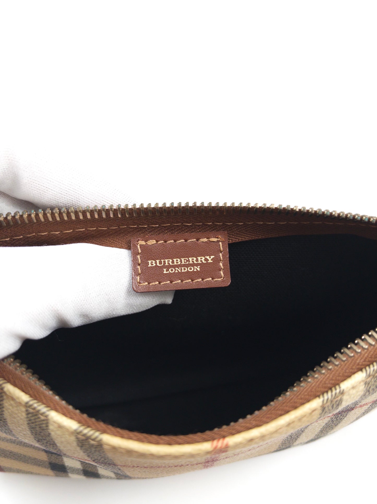 Burberry Haymarket Check Pochette Bag