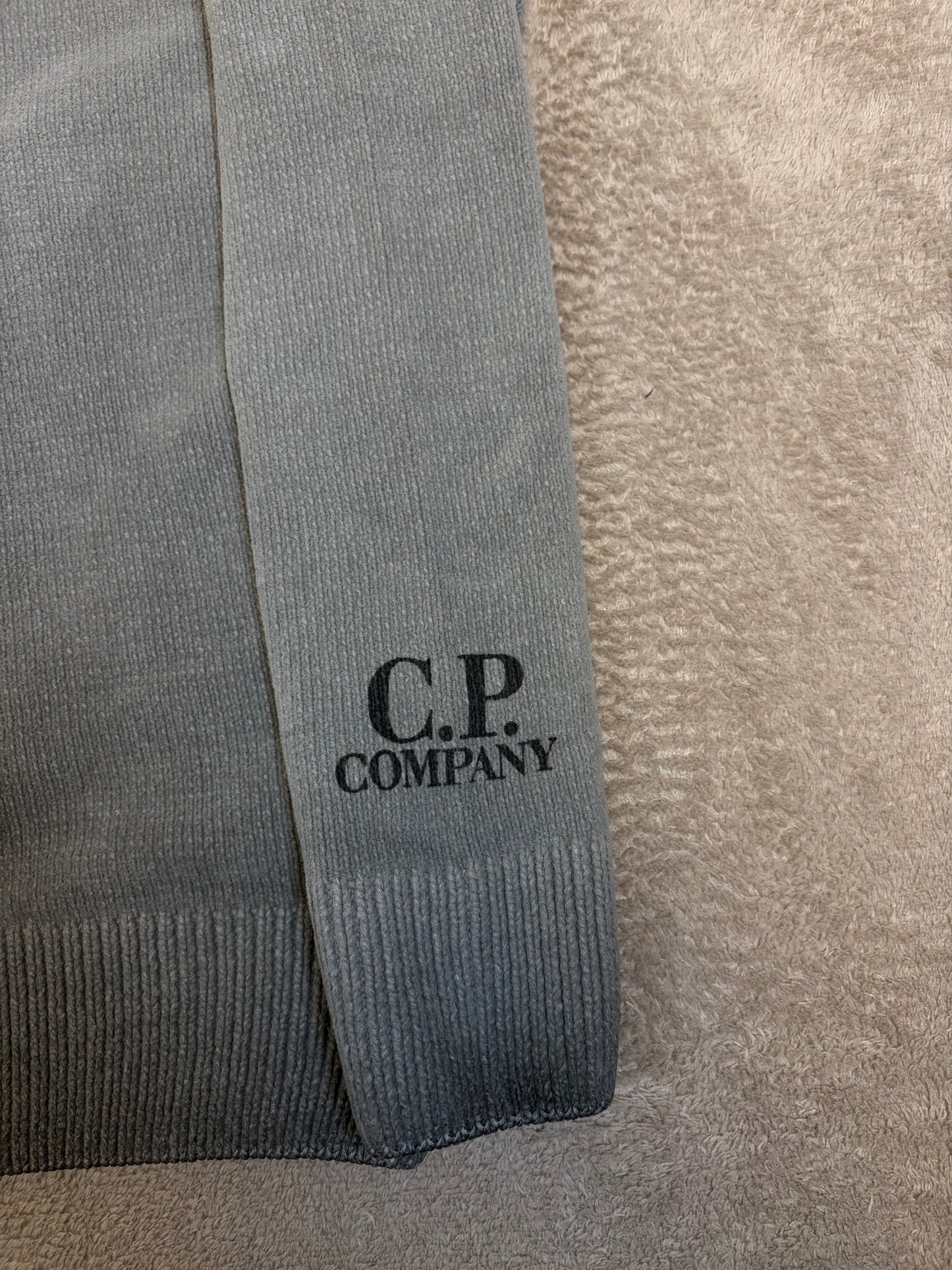 C.P. Company Reverse Plat Crew Neck Sweatshirt - Grey