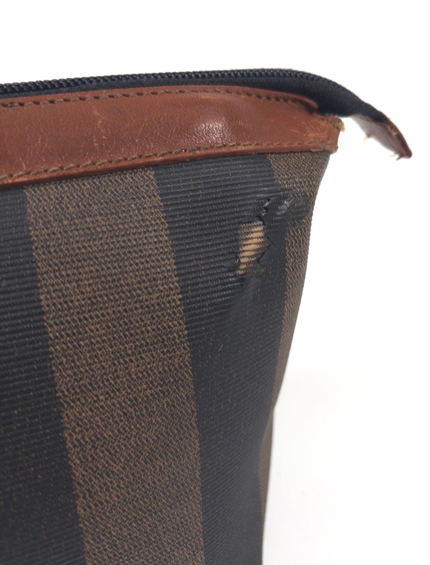 Fendi Pequot Stripe Clutch from the 80s