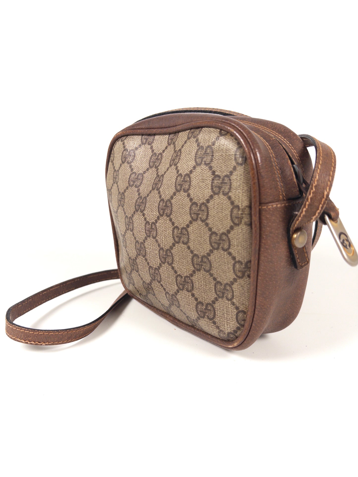 Vintage Gucci GG Supreme Mini Shoulder Bag (PVC & Leather)