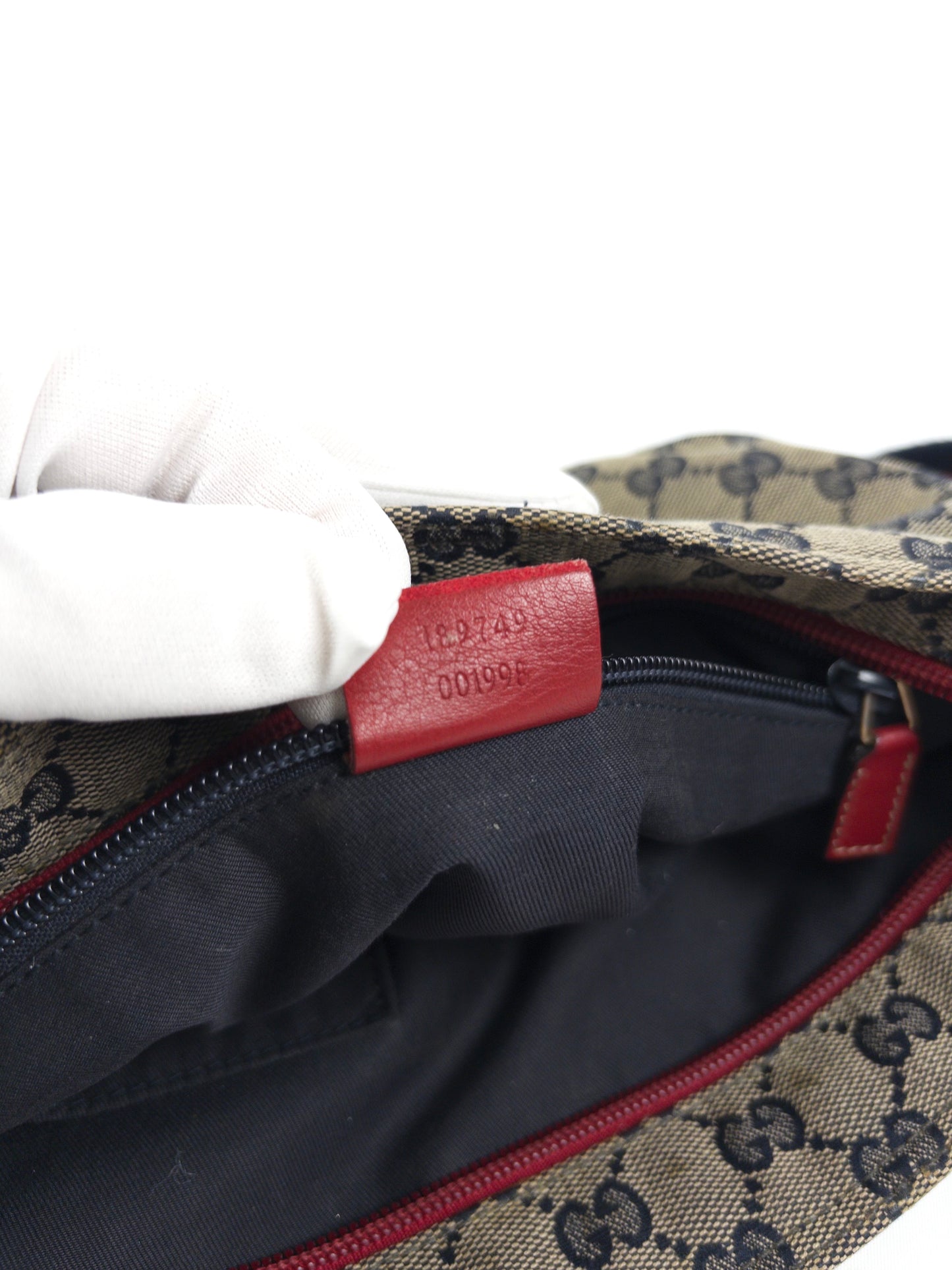 Gucci GG Crystal Sheline Canvas Shoulder Bag