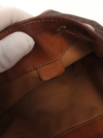 Celine Macadam Drawstring Shoulder Bag