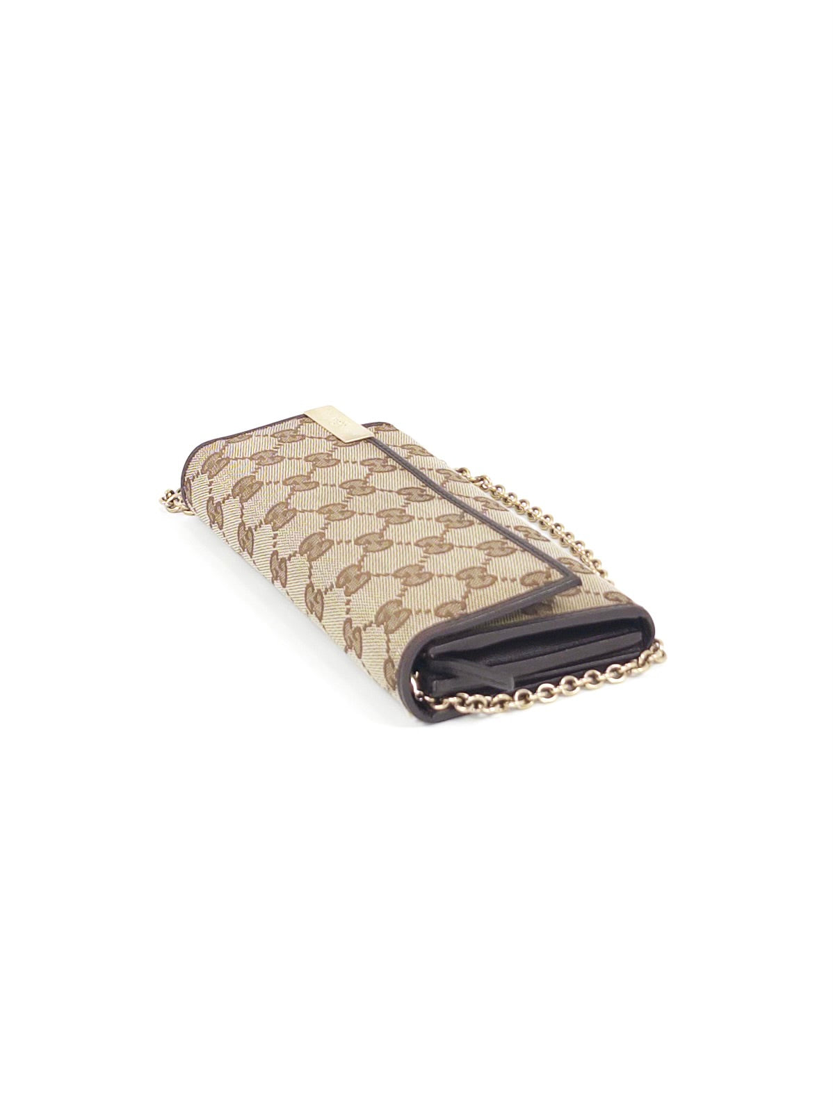 Gucci GG Canvas Chain Wallet Long Wallet