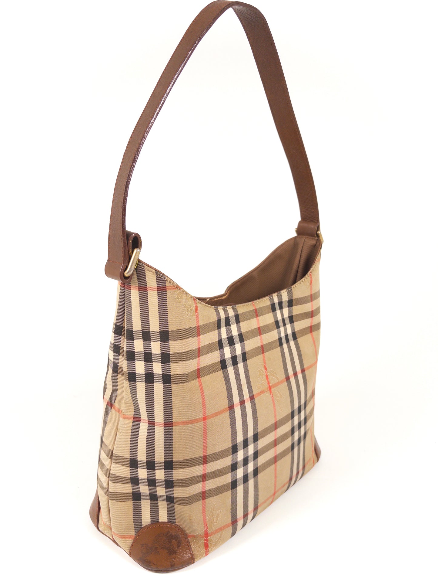 Burberry Nova Check Canvas Shoulder Bag