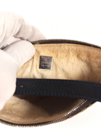 Fendi Zucchino FF Top Handle Bag