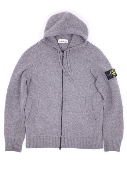 Stone Island Wool Zip Hoodie
